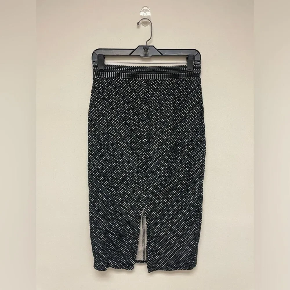 Urban Outfitters Black and White Tribal Print Bodycon Pencil Skirt SZ M
